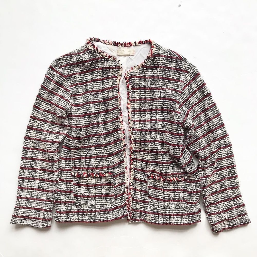 Zara lined open front blazer  VGUC - very light stain on the lining 10Y